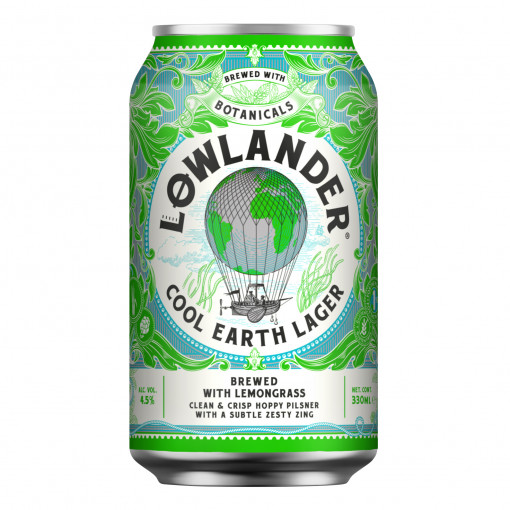 Cool Earth Lager 4.0% van Lowlander